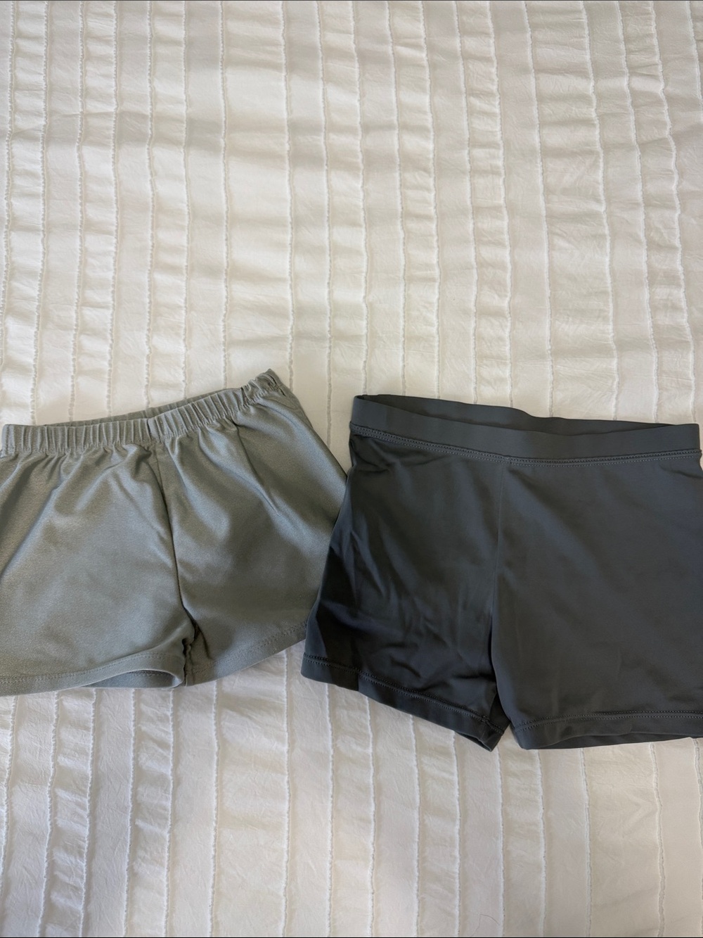 Girls grey spandex bundle